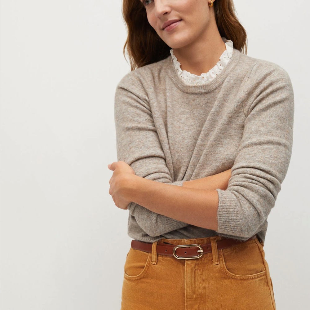 Mango knitted shirt sweater